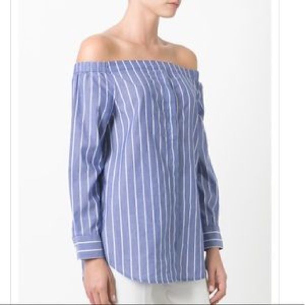 Equipment Femme Gretchen Cotton Off The Shoulder OTS Blouse